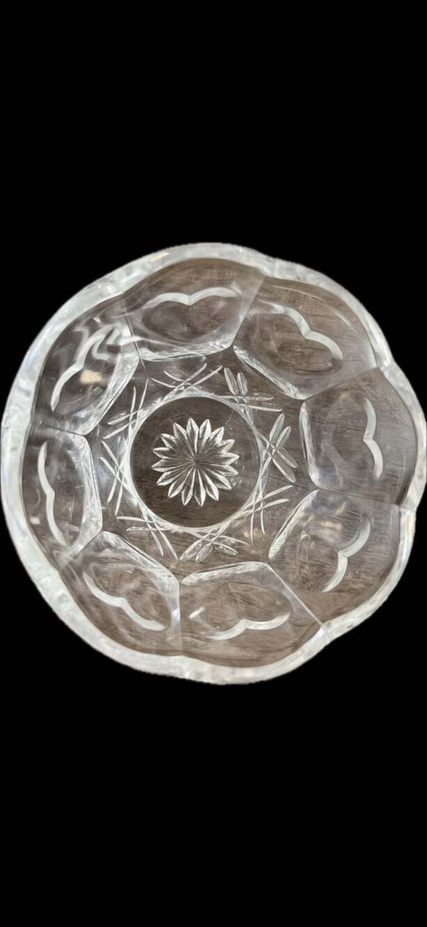 Vintage Fifth Avenue Crystal LTD 5 1/2” 24% Lead Crystal Bowl “cherish” - Austra